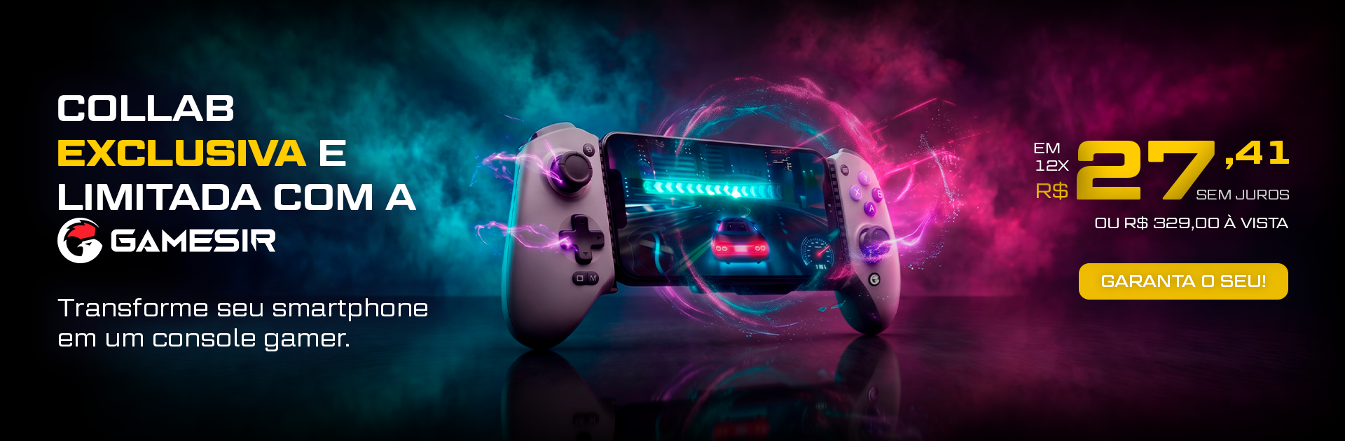 Console Gamer - Banner Site Desktop